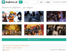 Tablet Screenshot of fanfictions.fr